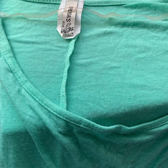 Brenda’s Dolman Long Sleeve Green Pullover Top Shirt Tee Shirt Large Tunic - Picture 5 of 5